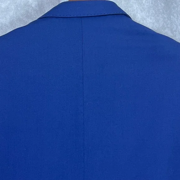 Luciano Carreli Angelico Italian Wool Blazer Sport Coat Royal Blue Mens 3 Button - Picture 8 of 16